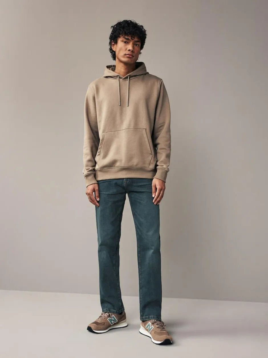 Next Straight Fit Authentic Stretch Denim Jeans Mid Tint