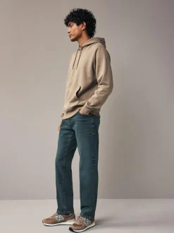 Next Straight Fit Authentic Stretch Denim Jeans Mid Tint