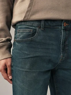 Next Straight Fit Authentic Stretch Denim Jeans Mid Tint
