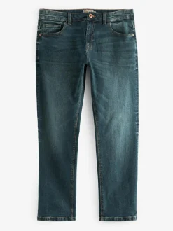 Next Straight Fit Authentic Stretch Denim Jeans Mid Tint