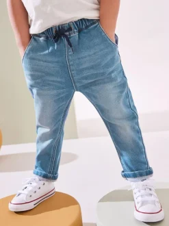 Next Super Soft Pull-On Jeans With Stretch (3mths-7yrs) Mid Wash Denim Outlet