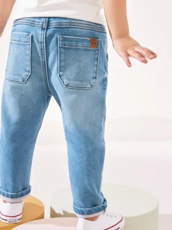 Next Super Soft Pull-On Jeans With Stretch (3mths-7yrs) Mid Wash Denim Outlet