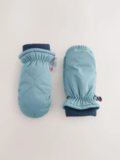 Next Ski Mittens Gloves (3mths-6yrs) Mineral Blue Outlet