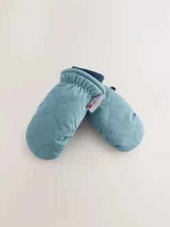 Next Ski Mittens Gloves (3mths-6yrs) Mineral Blue Outlet