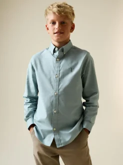 Next Mineral Green Single Oxford Shirt (3-16yrs) Clearance