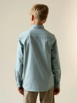 Next Mineral Green Single Oxford Shirt (3-16yrs) Clearance