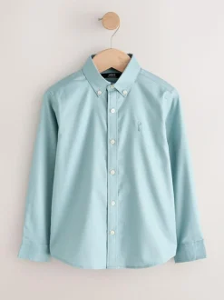 Next Mineral Green Single Oxford Shirt (3-16yrs) Clearance