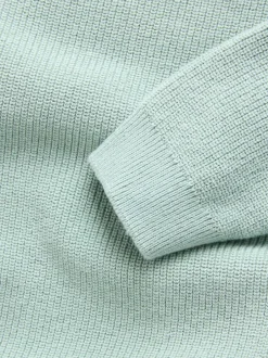 Next Mineral Green Without Stag Cotton Crew Neck Knitted Jumper (3-16yrs) Hot