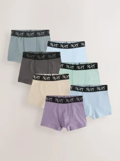 Next Mineral Multi with Black Waistband Trunks 7 Pack (2-16yrs) Discount