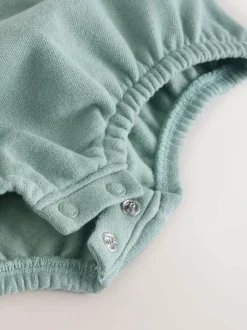 Next Mineral Stripe Baby Woven Dungaree and Bodysuit Set (0mths-2yrs) Outlet