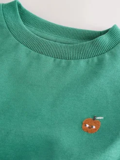 Next Long Sleeve Graphic Print T-Shirts 4 Pack (3mths-7yrs) Minerals Food Character Embroidery New