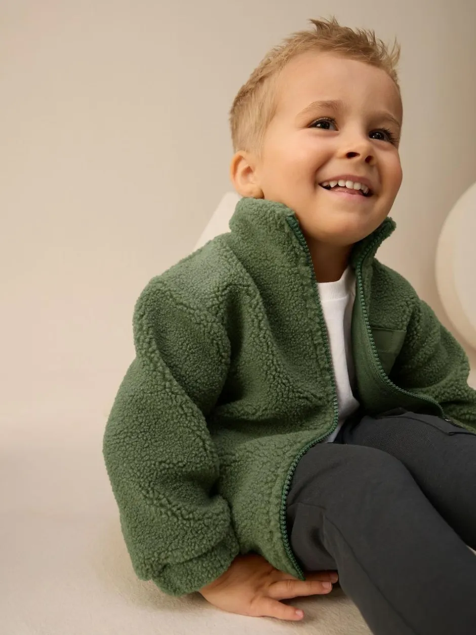 Next Minerals Plain Funnel Neck Fleece Zip Through Fleece (3mths-7yrs) Hot