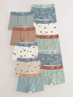 Next Mini Safari Print Trunks 10 Pack (1.5-16yrs)