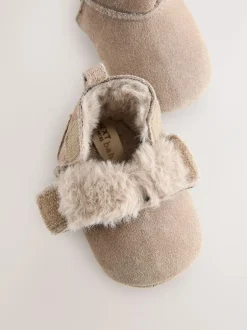 Next Suede Baby Pull-On Boots (0-24mths) Mink Brown Outlet