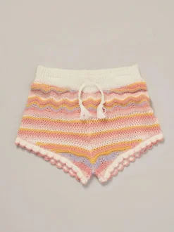 Miss True Knit Top Shorts and Headband Outfit Set Orange New
