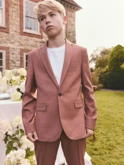 Next Mocha Brown Suit Jacket (3-16yrs) Clearance
