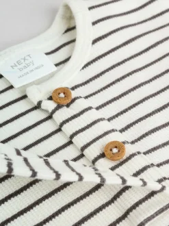 Next Baby Long Sleeve T-Shirts 4 Pack (0mths-2yrs) Mono Stripe Online