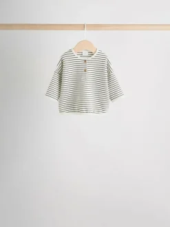 Next Baby Long Sleeve T-Shirts 4 Pack (0mths-2yrs) Mono Stripe Online