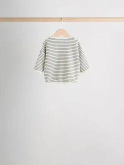 Next Baby Long Sleeve T-Shirts 4 Pack (0mths-2yrs) Mono Stripe Online