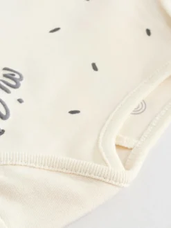 Next Baby Long Sleeve Bodysuits 5 Pack Monochrome Outlet