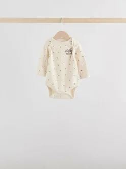 Next Baby Long Sleeve Bodysuits 5 Pack Monochrome Outlet