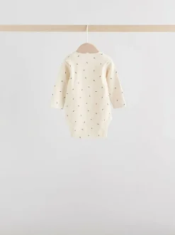 Next Baby Long Sleeve Bodysuits 5 Pack Monochrome Outlet