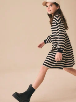 Next Monochrome Cosy Rib Jumper Dress (3-16yrs) Hot