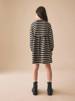 Next Monochrome Cosy Rib Jumper Dress (3-16yrs) Hot