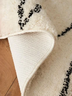 Next Monochrome Cosy Washable Berber Runner Discount