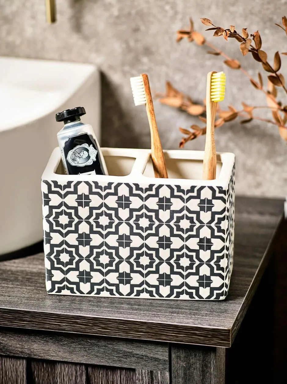 Next Monochrome Geo Toothbrush Tidy Outlet