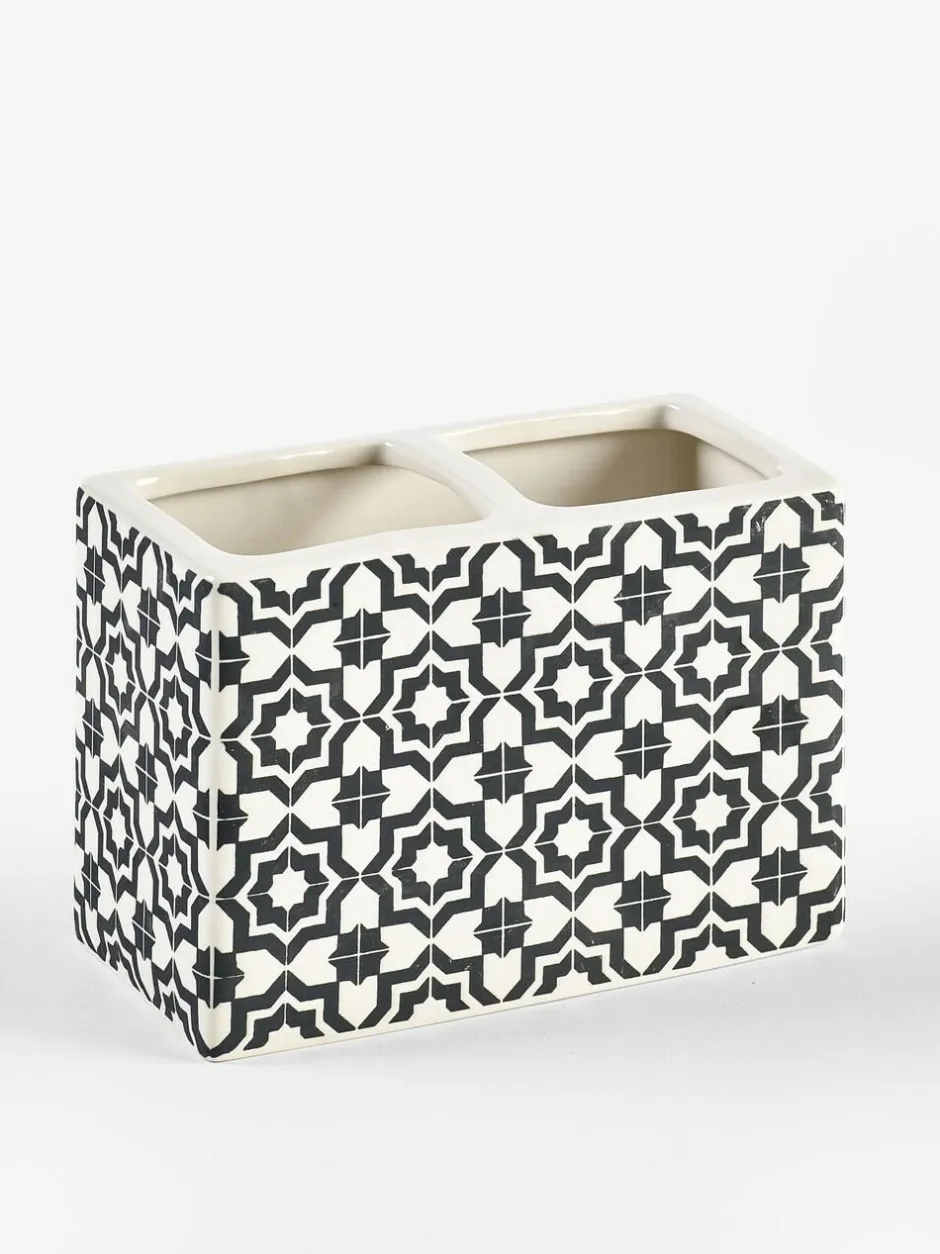 Next Monochrome Geo Toothbrush Tidy Outlet