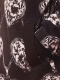 Next Monochrome Heart and Locket Half Zip Polar Fleece Sale