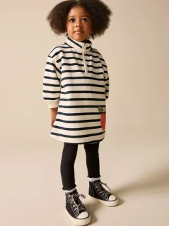 Next Quarter Zip Sweat Dress (3mths-7yrs) Monochrome Hot