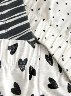 Next Monochrome Short Set Pyjamas 3 Pack New