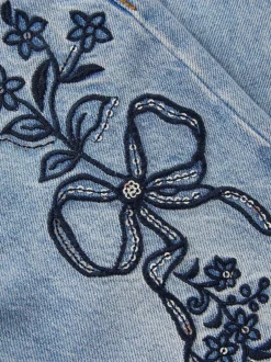 Monsoon Blue Bow Embroidered Jeans Best