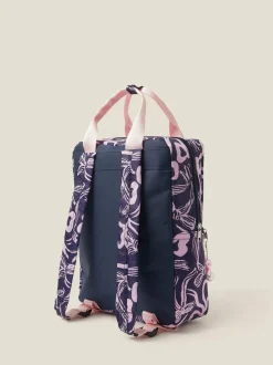 Monsoon Blue Bow Print School Backpack Sale