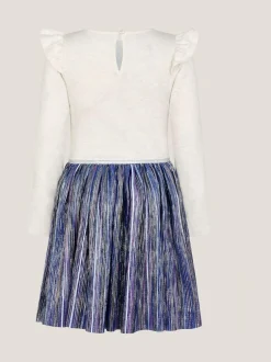 Monsoon Blue Butterfly Sequin Disco Dress Hot