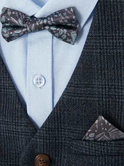 Monsoon Blue Four-Piece Oliver Check Suit Outlet