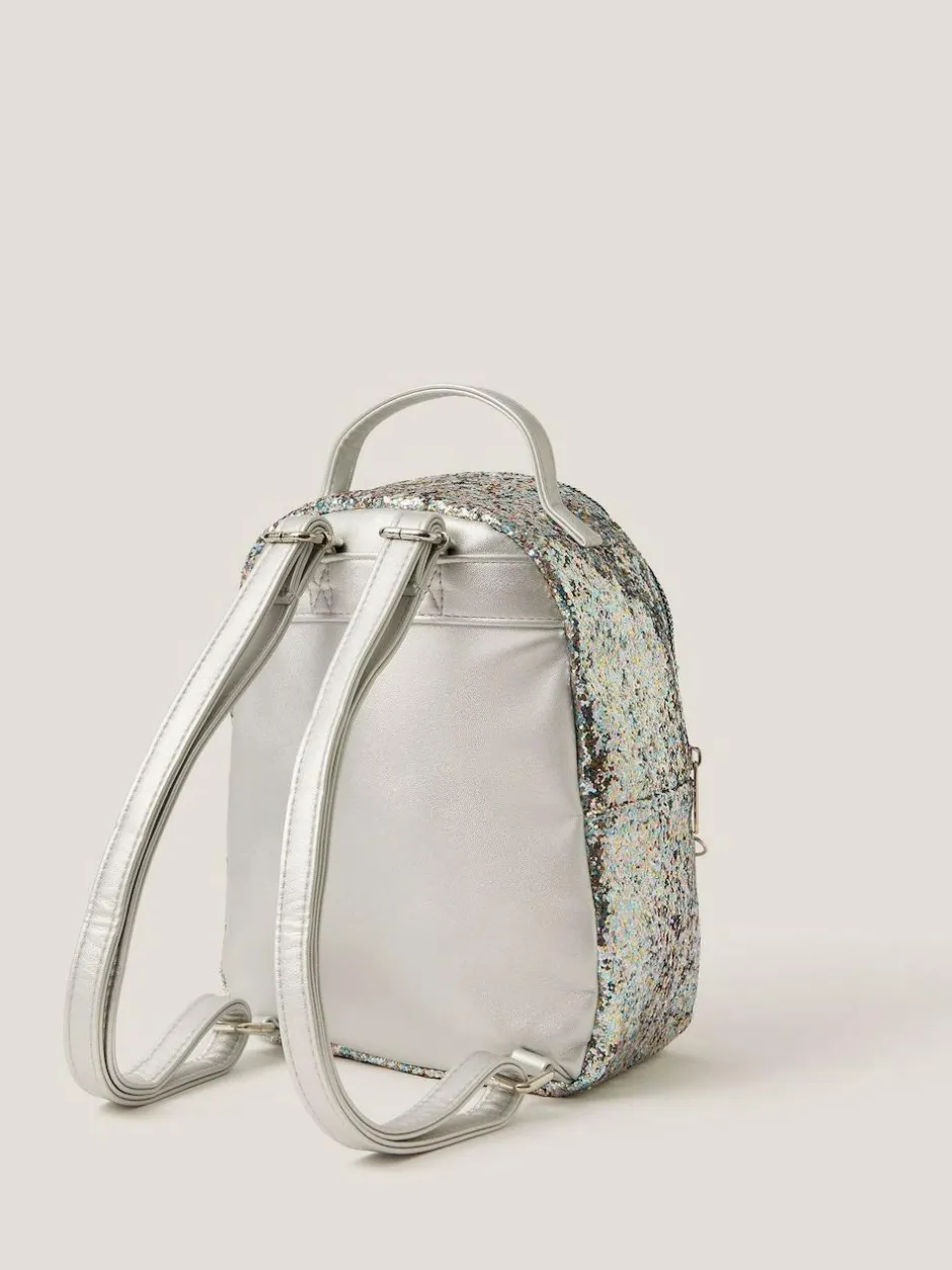 Monsoon Blue Glitter Charm Backpack Best