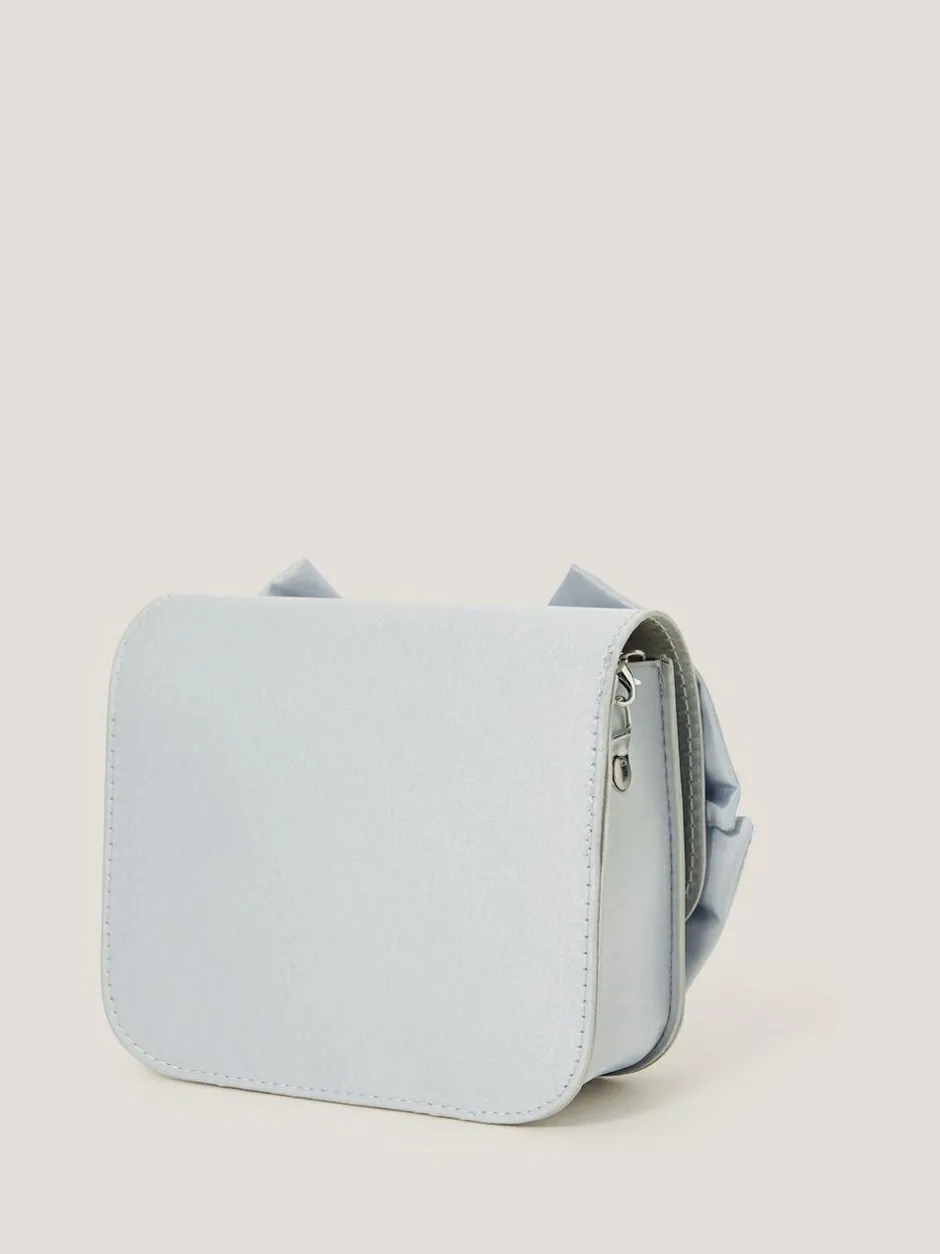 Monsoon Blue Large Bow Bridesmaid Mini Bag