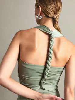 Monsoon Thea Multiway Bridesmaid Dress Bottle Green Online