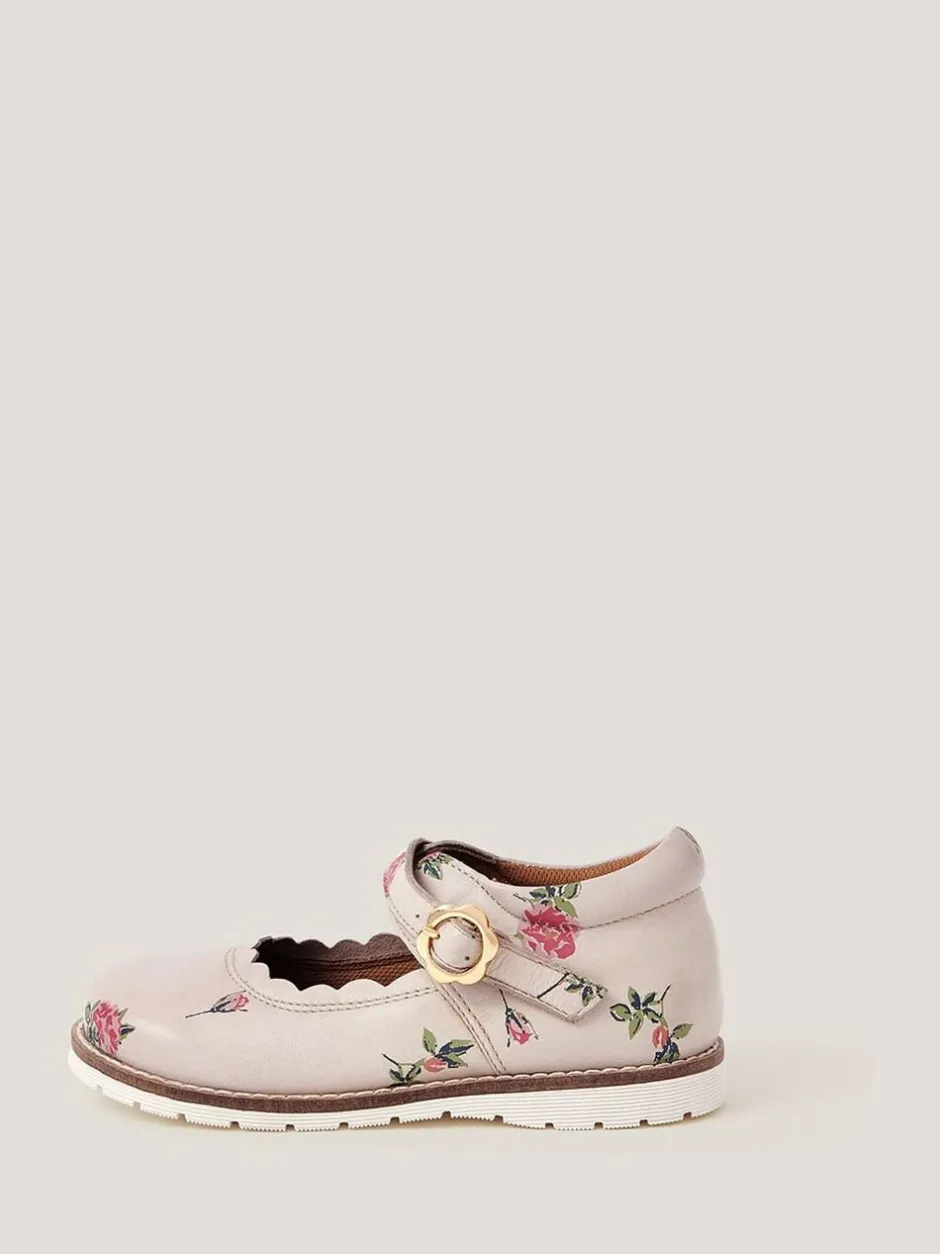 Monsoon Toddler Leather Mary Jane Shoes Cream Best