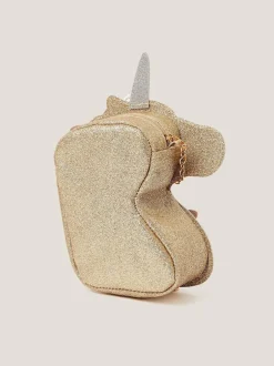 Monsoon Gold Ella Sequin Flower Unicorn Bag Best