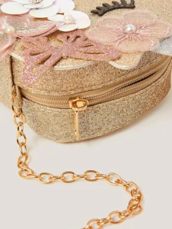 Monsoon Gold Ella Sequin Flower Unicorn Bag Best