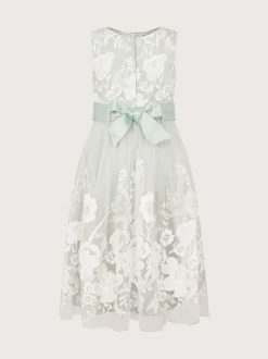 Monsoon Green Alicia Embroidered Lace Maxi Dress Discount