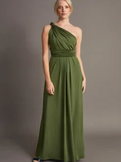 Monsoon Thea Multiway Bridesmaid Dress Green Clearance