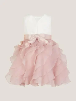 Monsoon Pink Baby Lace Cancan Ruffle Dress New
