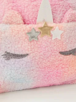 Monsoon Pink Unicorn Borg Backpack New