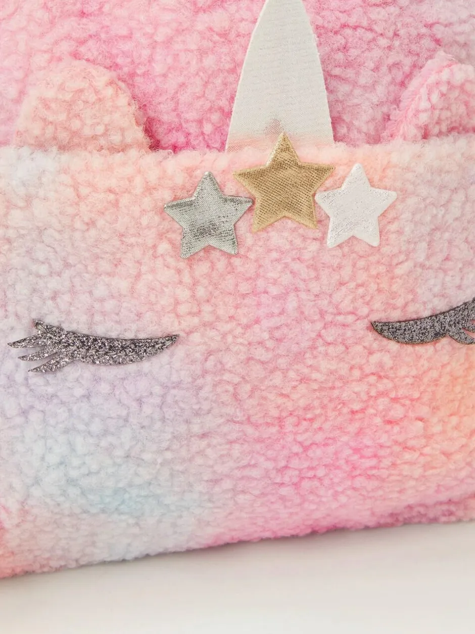 Monsoon Pink Unicorn Borg Backpack New