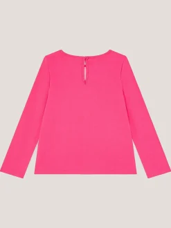 Monsoon Purple Bow Appliqué Long Sleeve Top Best
